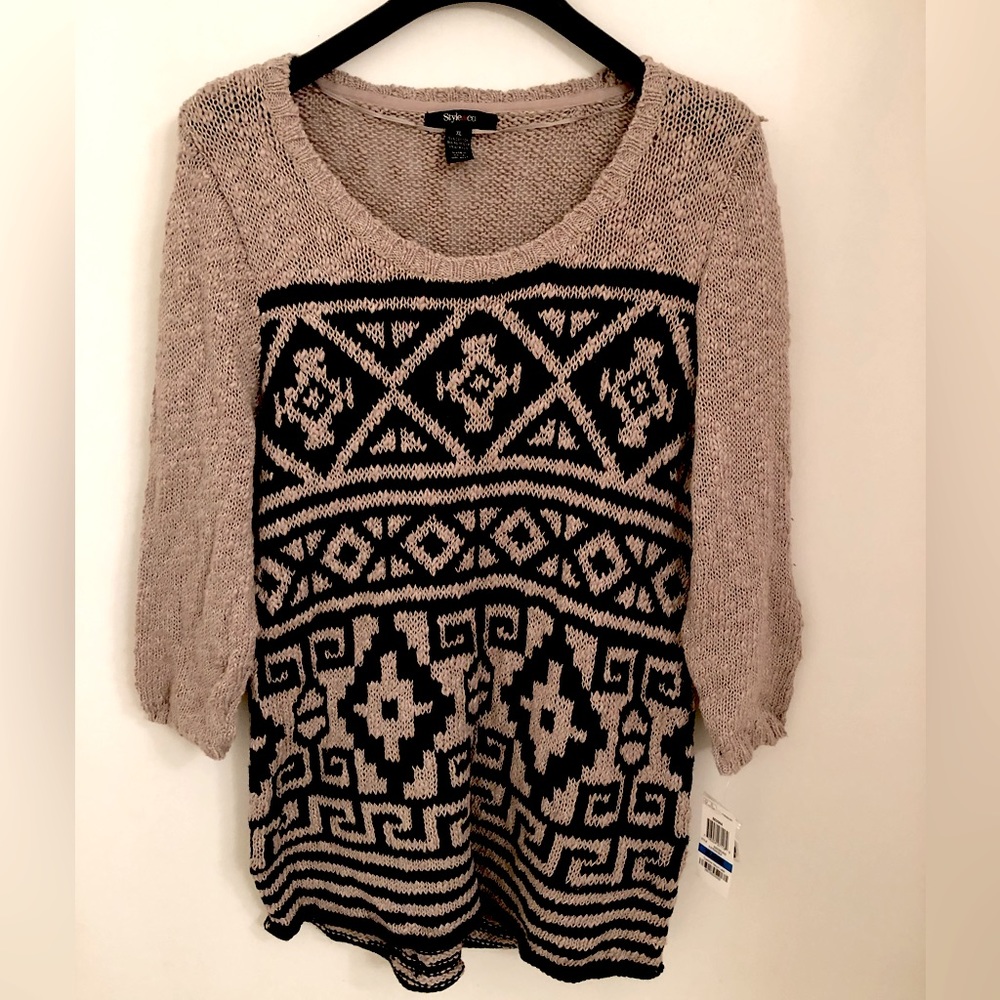 Style & Co. Knit Top XL